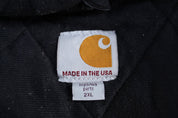 Carhartt Logo Patch Black Full Zip Hooded Jacket - Jacket - Thrifted Threads