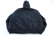 Carhartt Logo Patch Black Full Zip Hooded Jacket - Jacket - Thrifted Threads