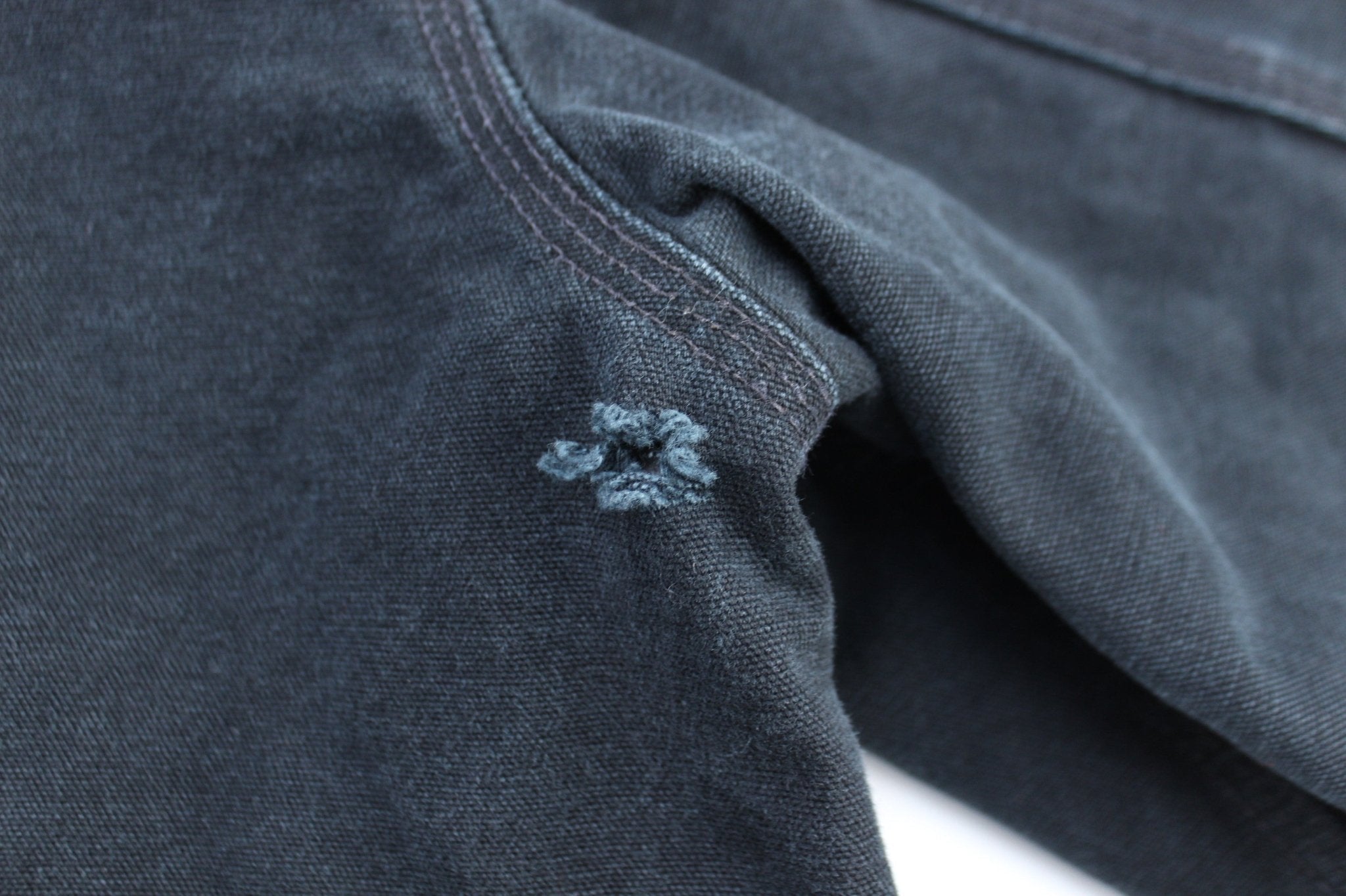 Carhartt Logo Patch Black Full Zip Hooded Jacket - Jacket - Thrifted Threads