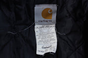 Carhartt Logo Patch Black Full Zip Jacket - ThriftedThreads.com