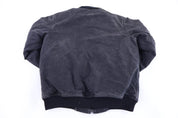 Carhartt Logo Patch Black Full Zip Jacket - Jacket - Thrifted Threads