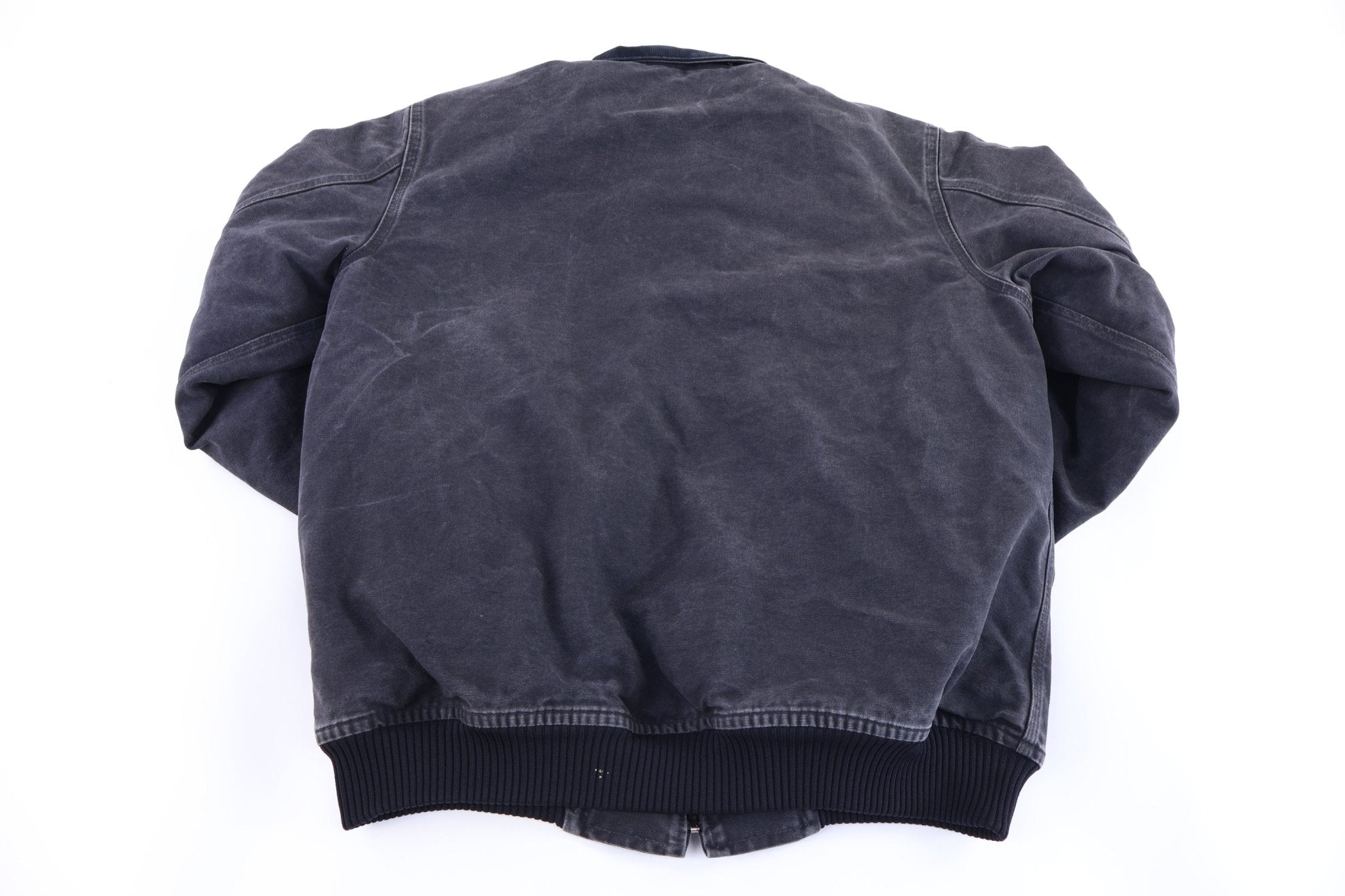 Carhartt Logo Patch Black Full Zip Jacket - Jacket - Thrifted Threads