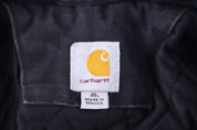 Carhartt Logo Patch Black Full Zip Jacket - Jacket - Thrifted Threads