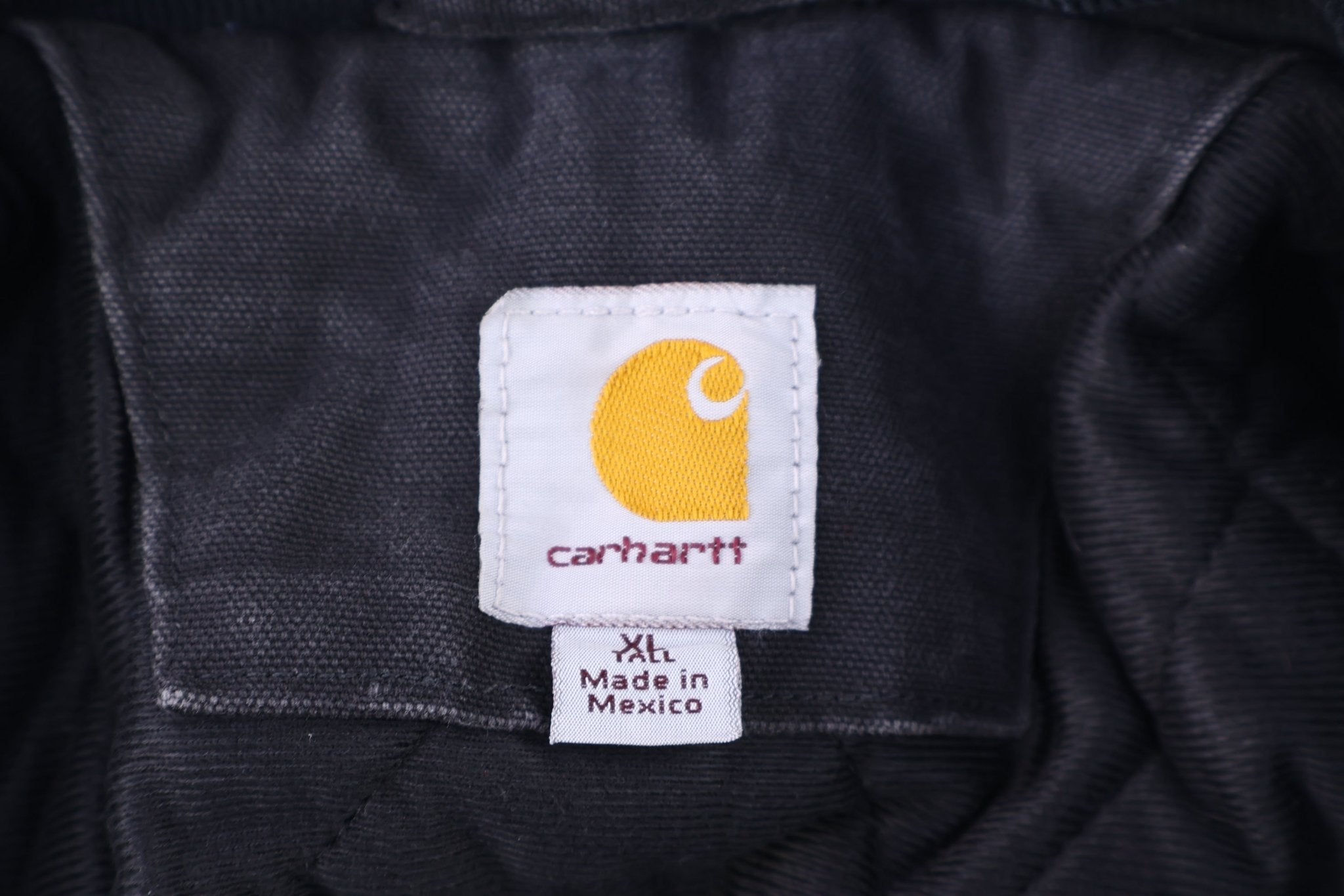 Carhartt Logo Patch Black Full Zip Jacket - Jacket - Thrifted Threads