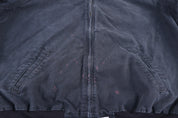 Carhartt Logo Patch Black Full Zip Jacket - Jacket - Thrifted Threads