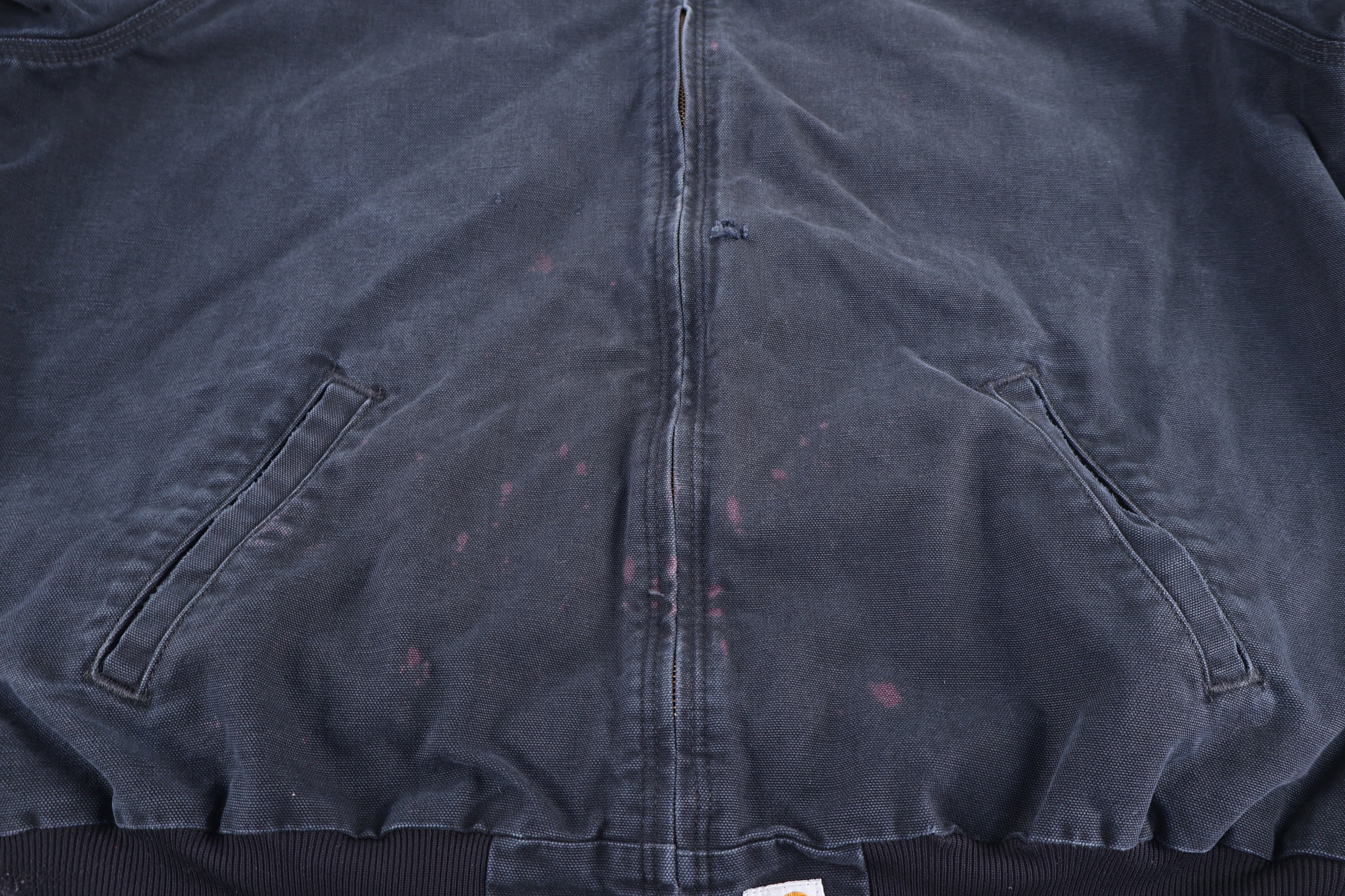 Carhartt Logo Patch Black Full Zip Jacket - Jacket - Thrifted Threads