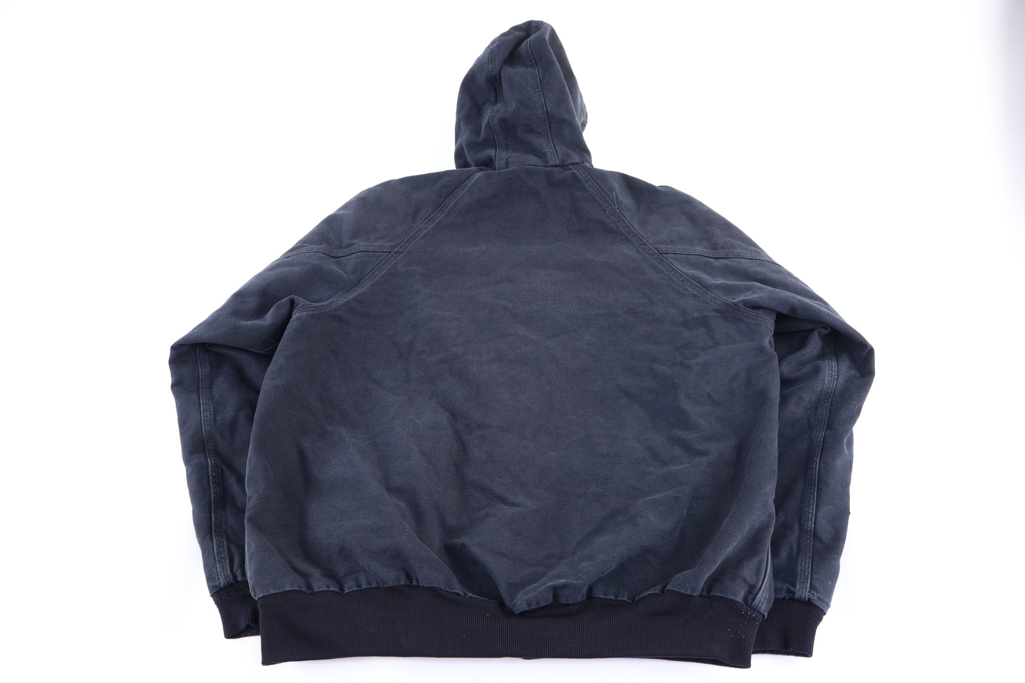 Carhartt Logo Patch Black Full Zip Jacket - Jacket - Thrifted Threads