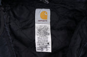Carhartt Logo Patch Black Full Zip Jacket - Jacket - Thrifted Threads