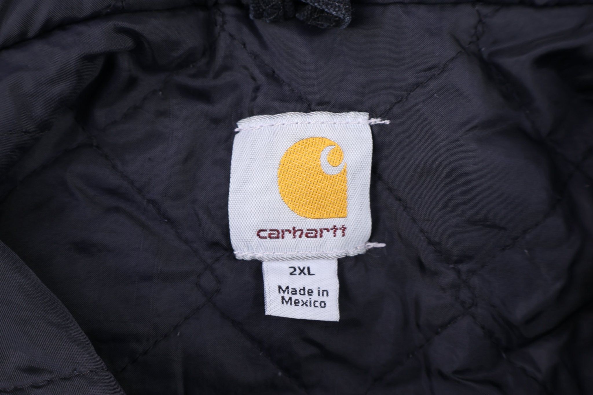 Carhartt Logo Patch Black Full Zip Jacket - Jacket - Thrifted Threads
