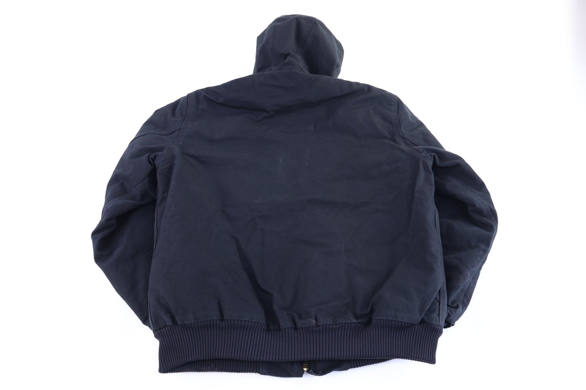 Carhartt Logo Patch Black Full Zip Jacket - Jacket - Thrifted Threads