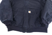 Carhartt Logo Patch Black Full Zip Jacket - Jacket - Thrifted Threads