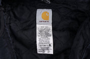 Carhartt Logo Patch Black Full Zip Jacket - Jacket - Thrifted Threads
