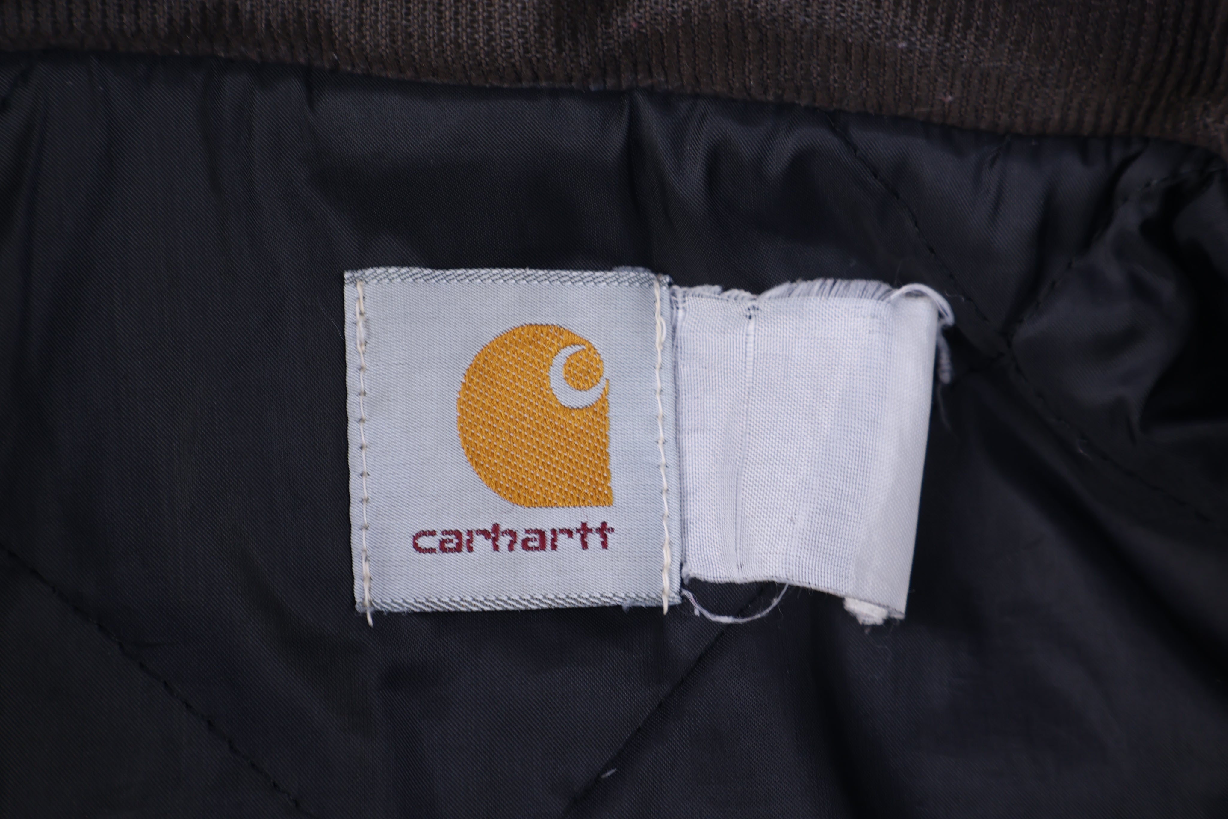 Carhartt Logo Patch Black Full Zip Jacket - Jacket - Thrifted Threads
