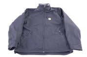 Carhartt Logo Patch Black Full Zip Jacket - Jacket - Thrifted Threads
