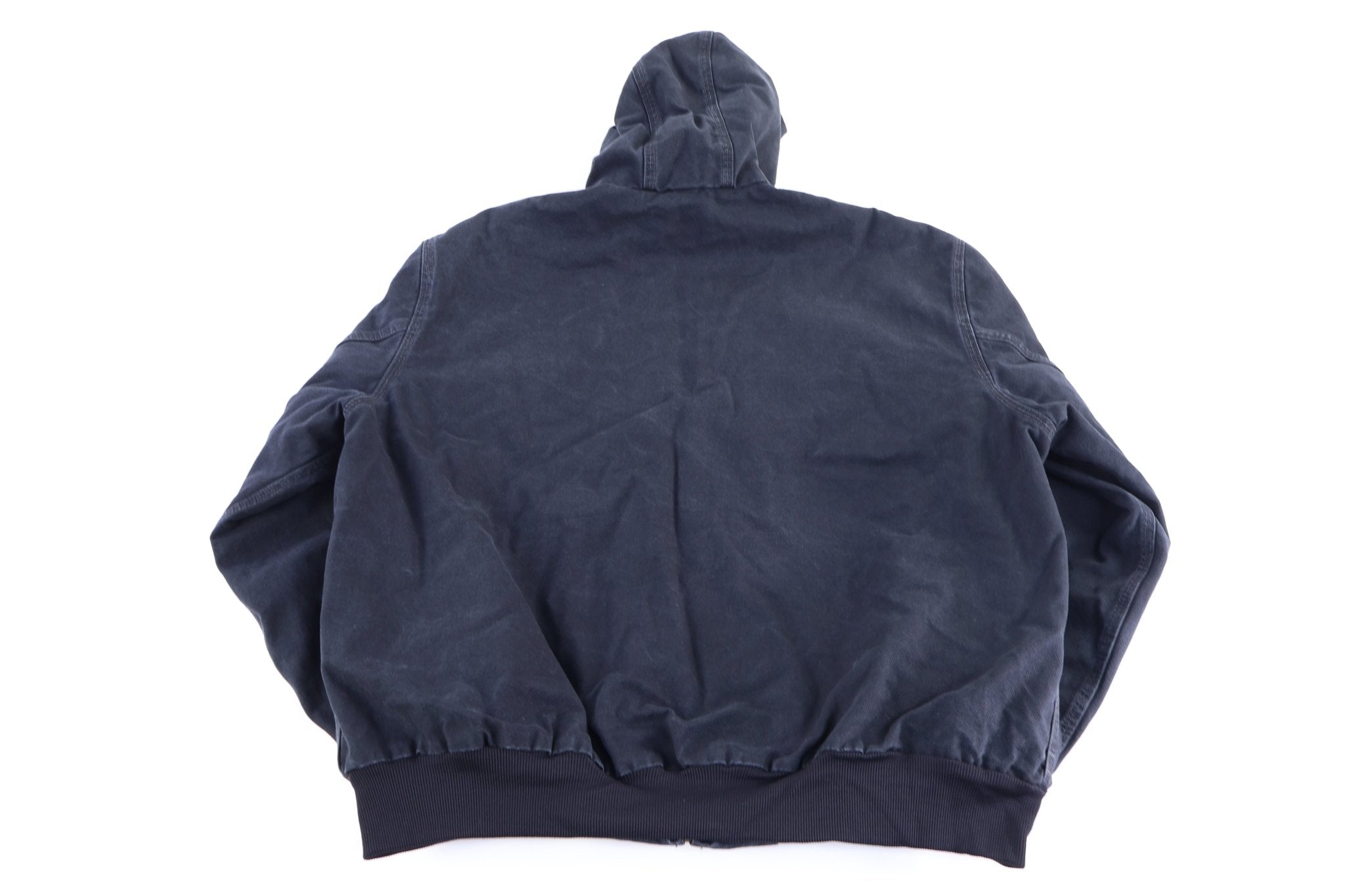 Carhartt Logo Patch Black Full Zip Jacket - Jacket - Thrifted Threads