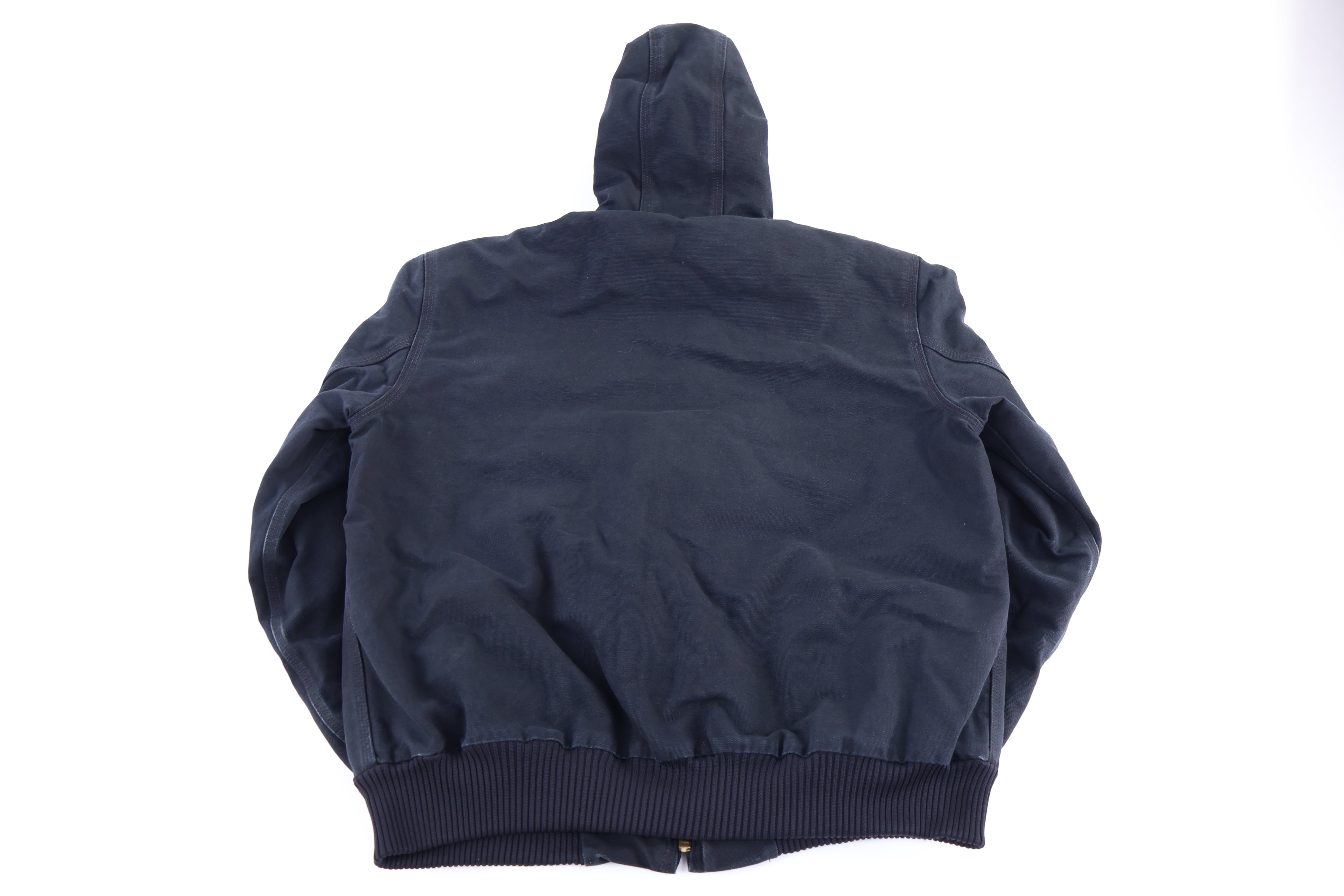 Carhartt Logo Patch Black Full Zip Jacket - Jacket - Thrifted Threads