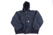 Carhartt Logo Patch Black Full Zip Jacket - Jacket - Thrifted Threads