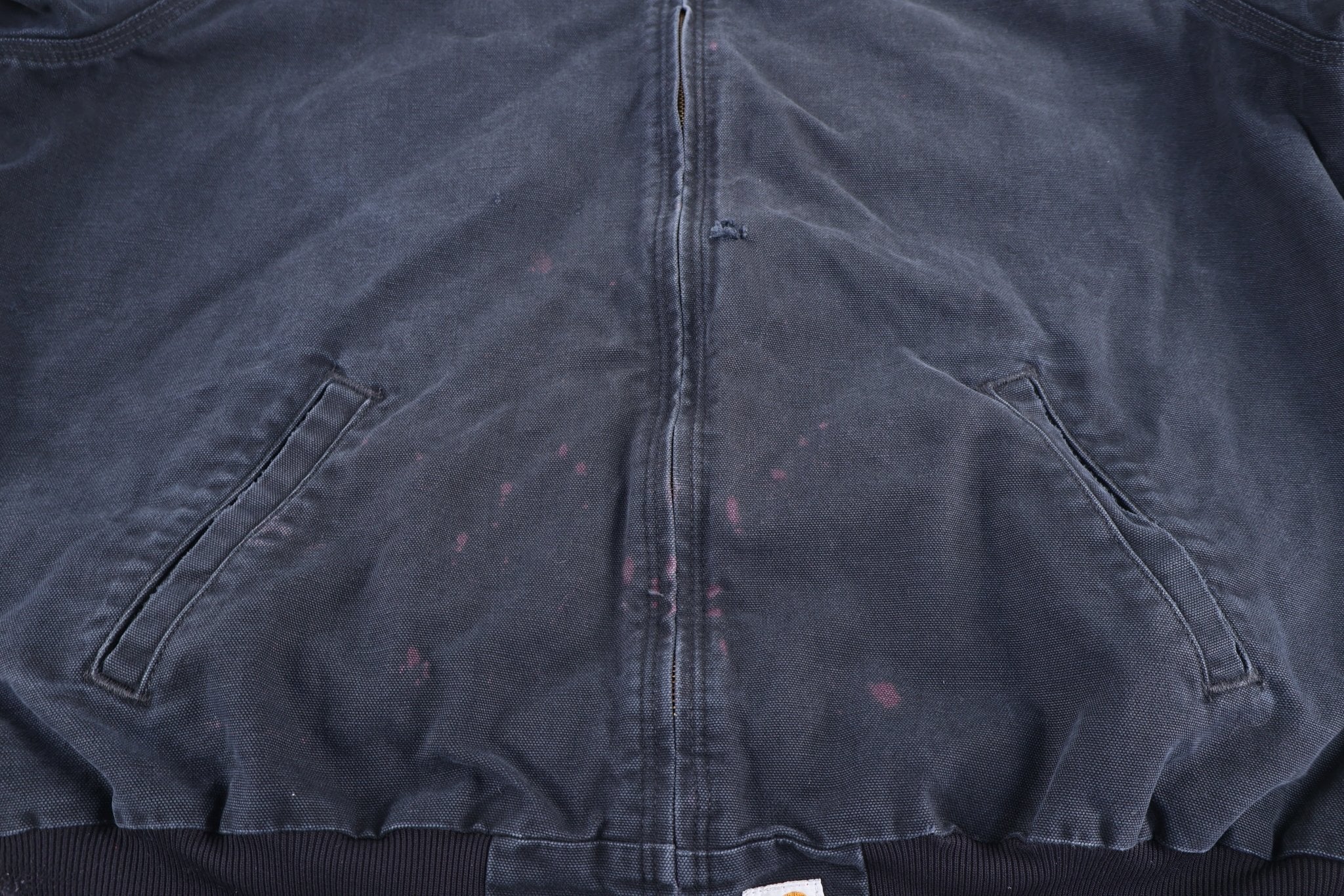 Carhartt Logo Patch Black Full Zip Jacket - Jacket - Thrifted Threads