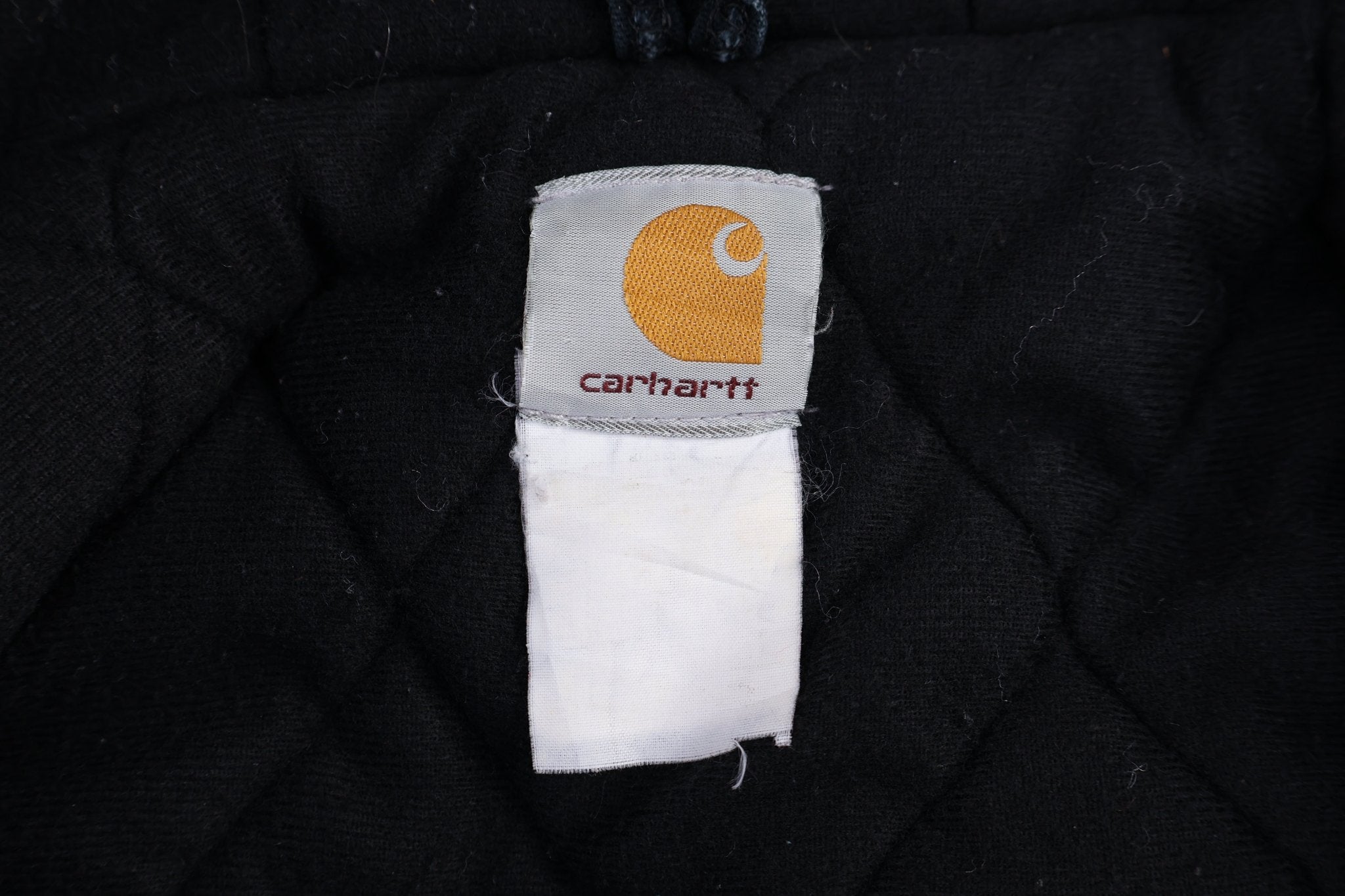 Carhartt Logo Patch Black Full Zip Jacket - Jacket - Thrifted Threads