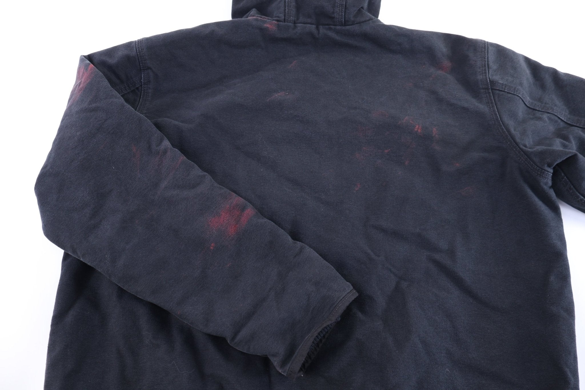 Carhartt Logo Patch Black Full Zip Jacket - Jacket - Thrifted Threads