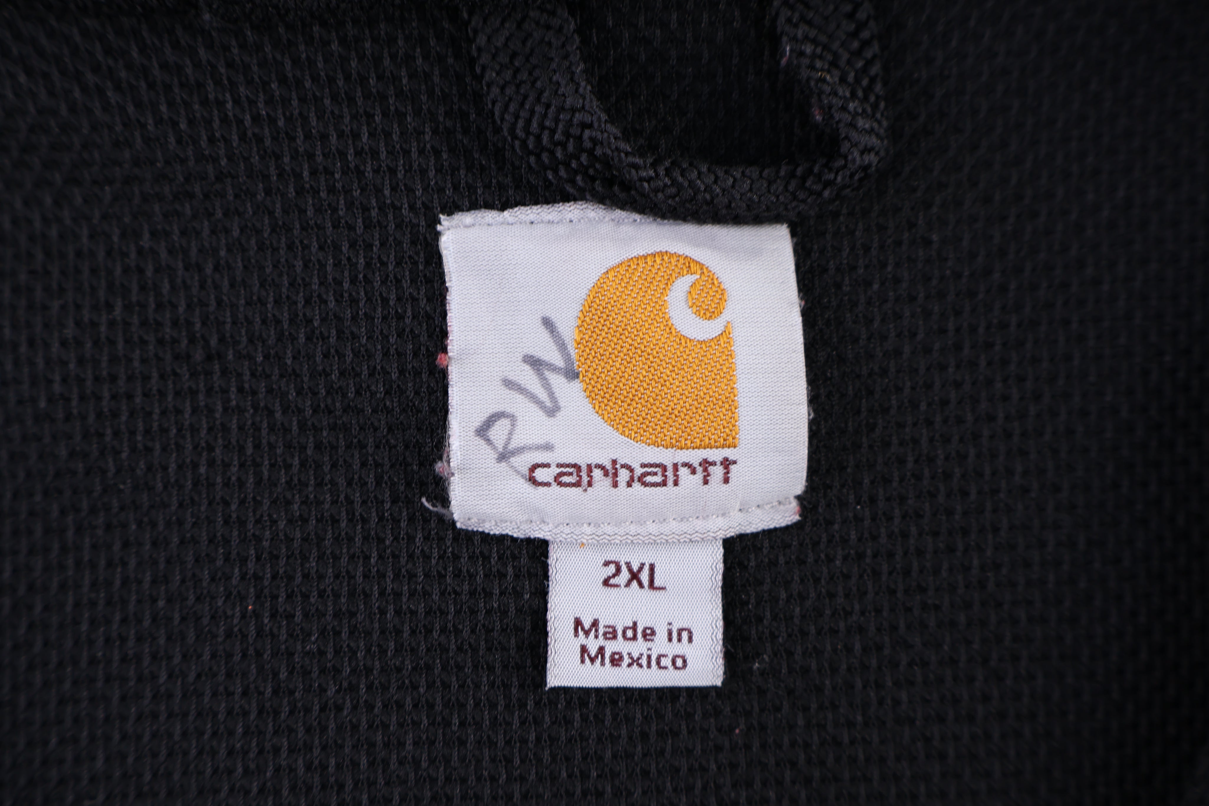 Carhartt Logo Patch Black Full Zip Jacket - Jacket - Thrifted Threads