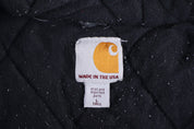 Carhartt Logo Patch Black Full Zip Jacket - Jacket - Thrifted Threads