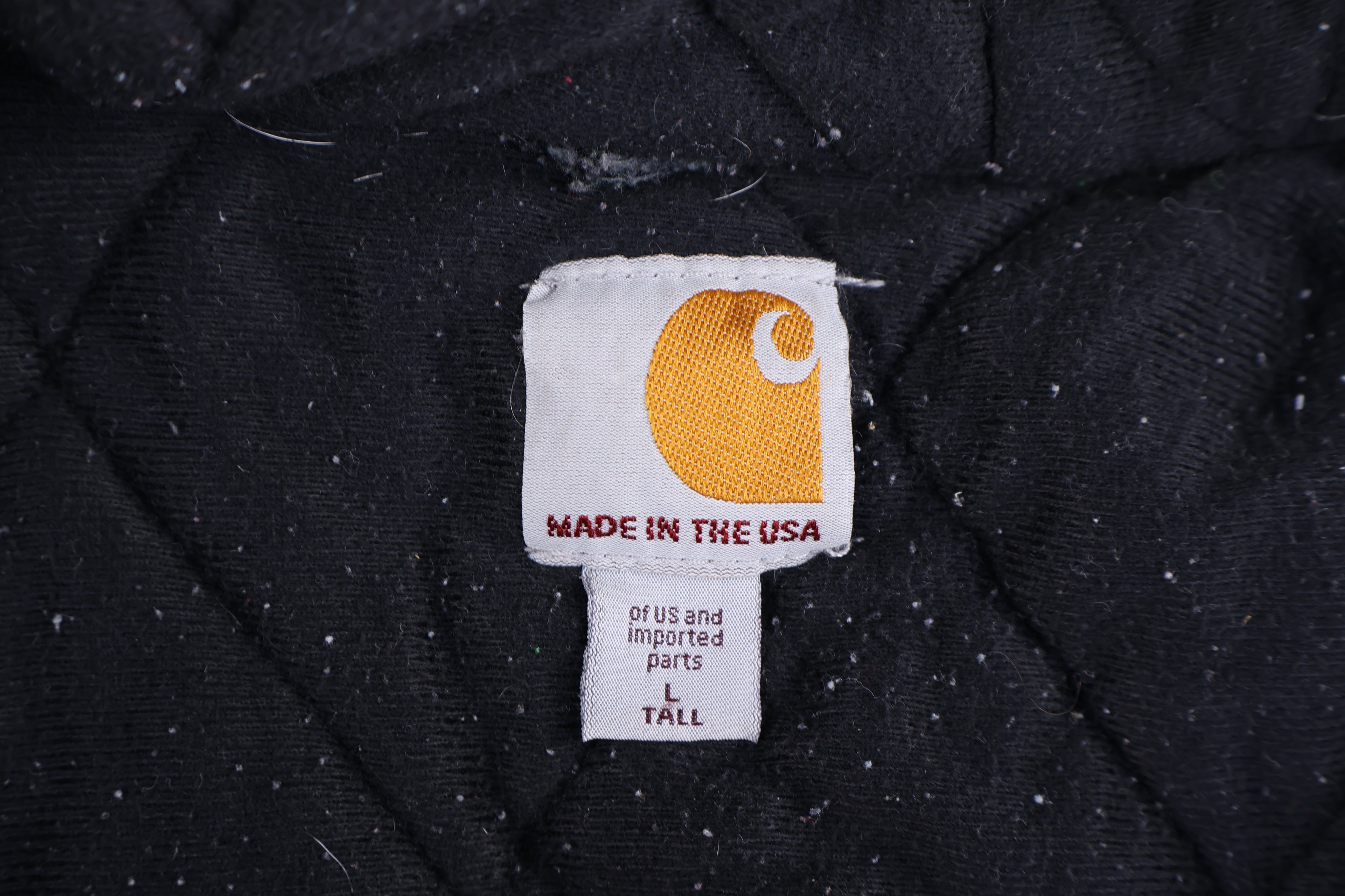 Carhartt Logo Patch Black Full Zip Jacket - Jacket - Thrifted Threads