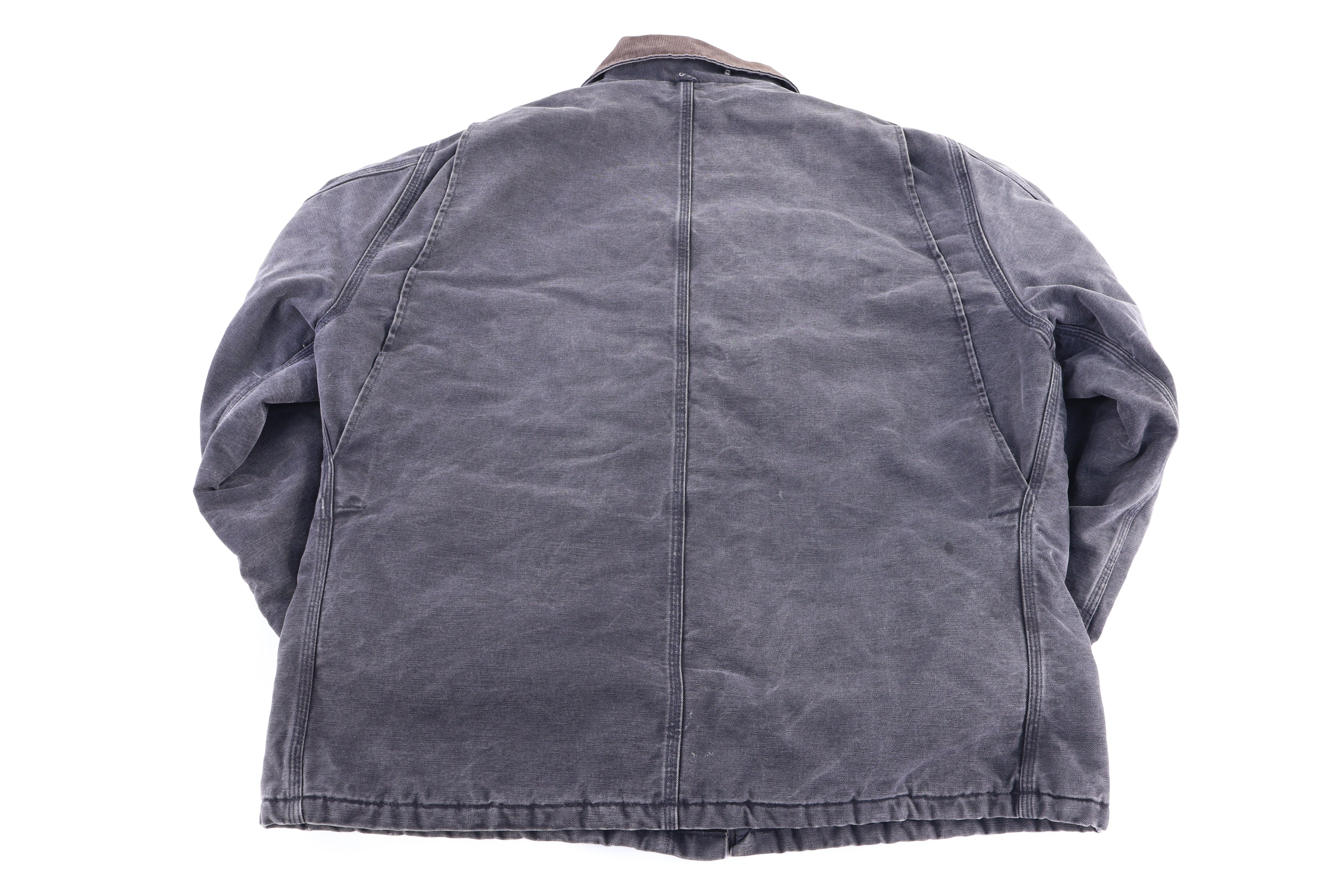 Carhartt Logo Patch Black Full Zip Jacket - Jacket - Thrifted Threads