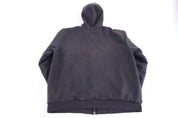 Carhartt Logo Patch Black Full Zip Jacket - Jacket - Thrifted Threads