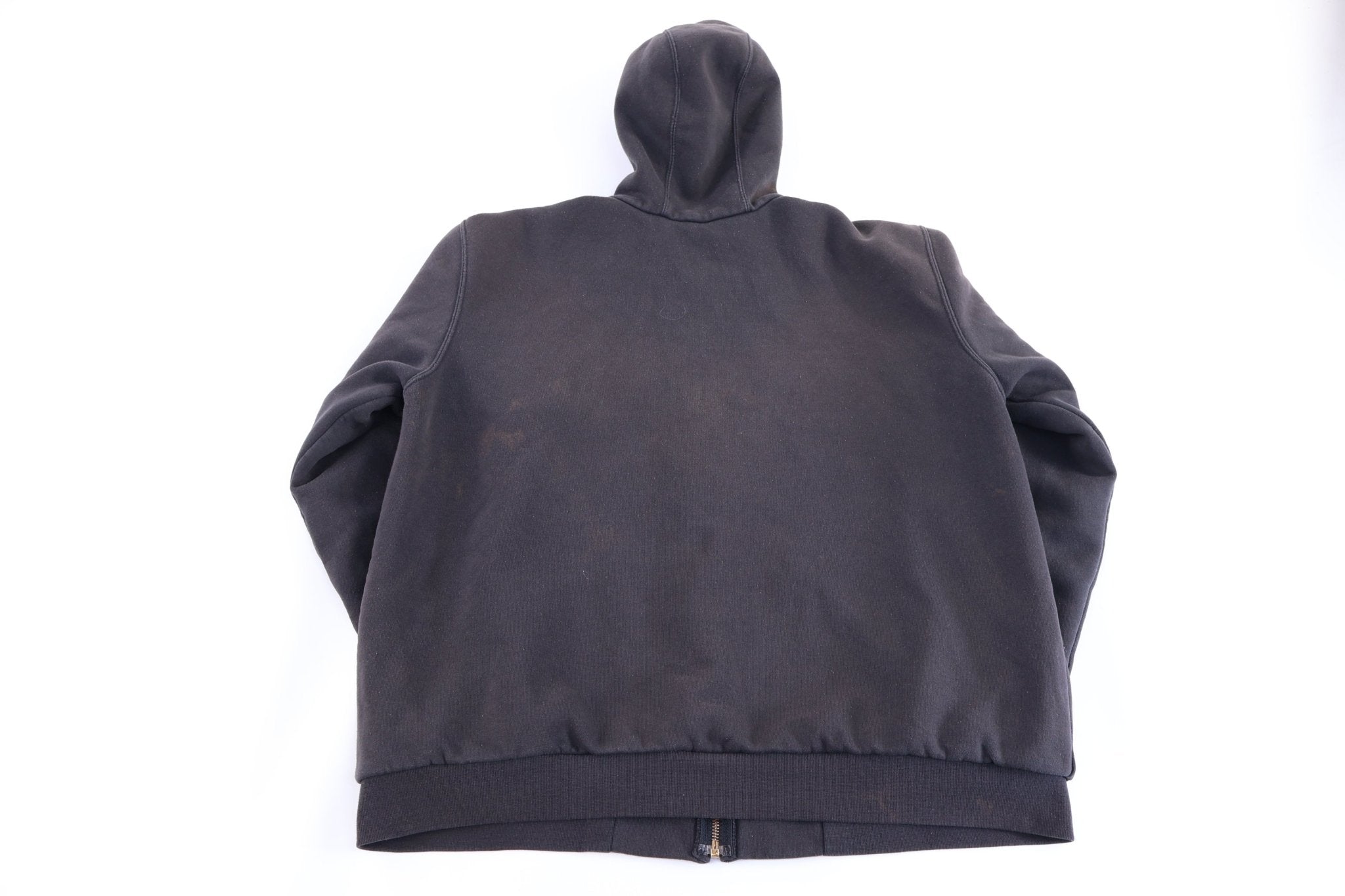 Carhartt Logo Patch Black Full Zip Jacket - Jacket - Thrifted Threads