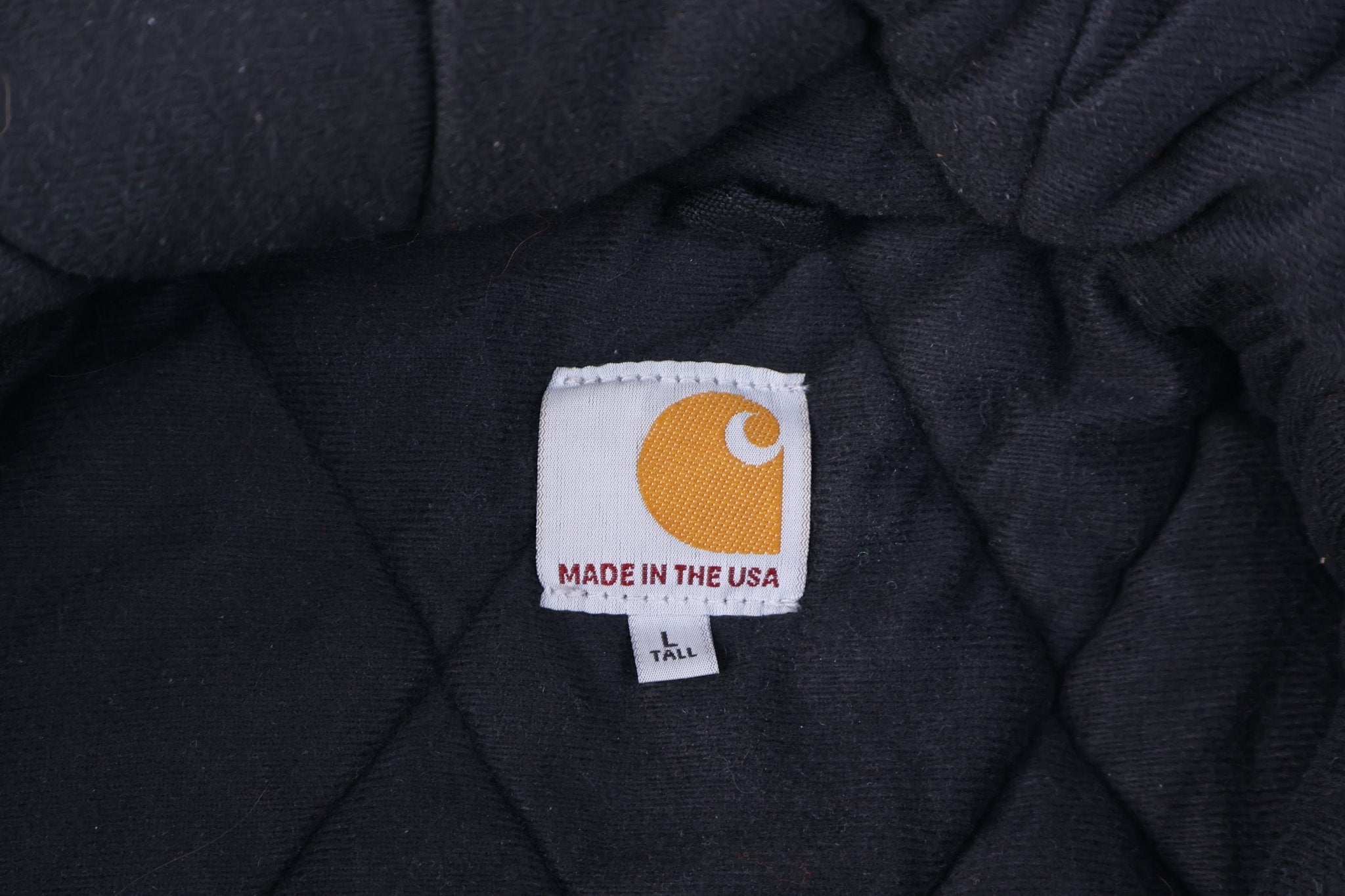 Carhartt Logo Patch Black Full Zip Jacket - Jacket - Thrifted Threads