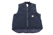Carhartt Logo Patch Black Full Zip Vest - Vest - Thrifted Threads
