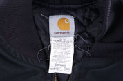 Carhartt Logo Patch Black Full Zip Vest - Vest - Thrifted Threads
