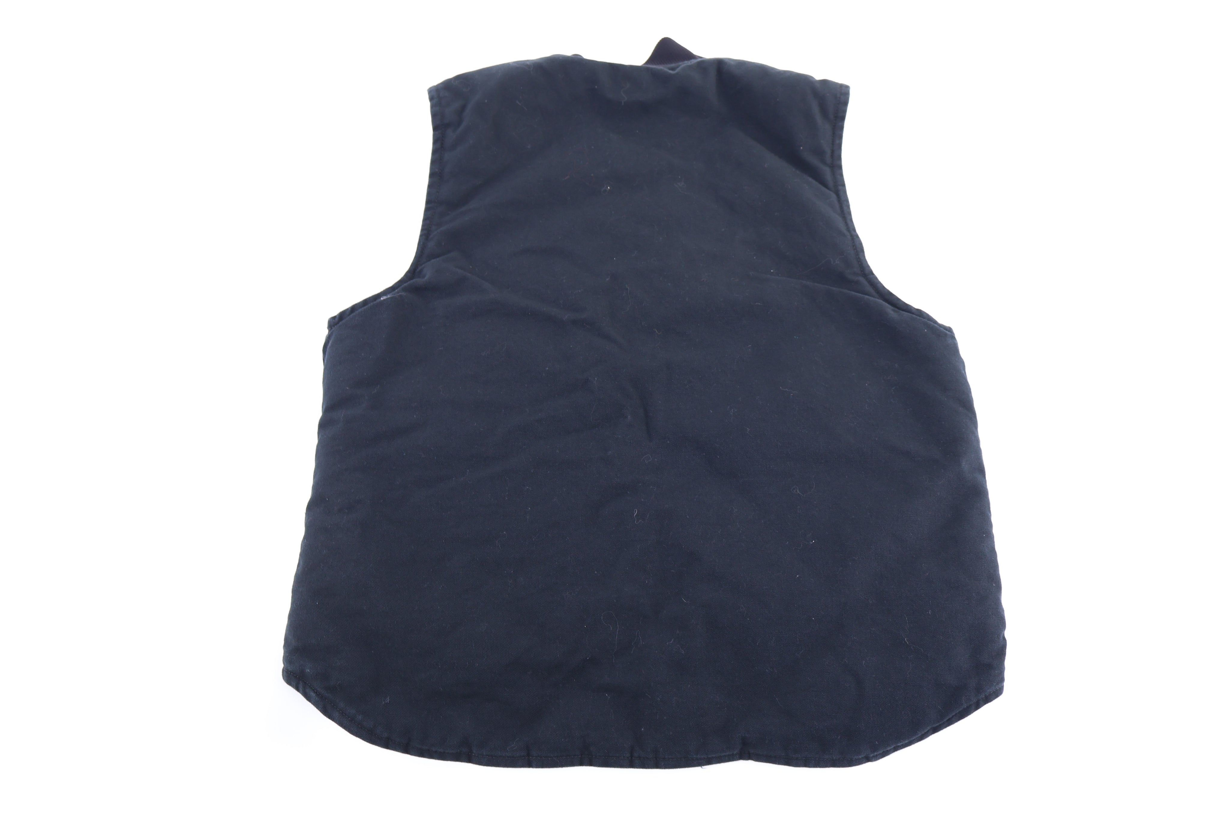 Carhartt Logo Patch Black Full Zip Vest - Vest - Thrifted Threads