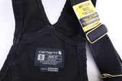 Carhartt Logo Patch Black Overalls - Overalls - Thrifted Threads