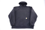 Carhartt Logo Patch Black Pullover Hoodie - Jackets - Thrifted Threads