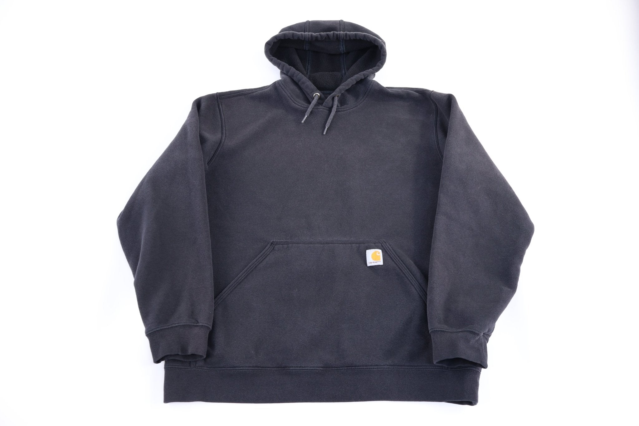 Carhartt Logo Patch Black Pullover Hoodie - Jackets - Thrifted Threads