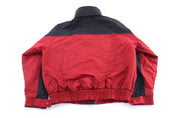 Carhartt Logo Patch Black & Red Zip Up Jacket - ThriftedThreads.com