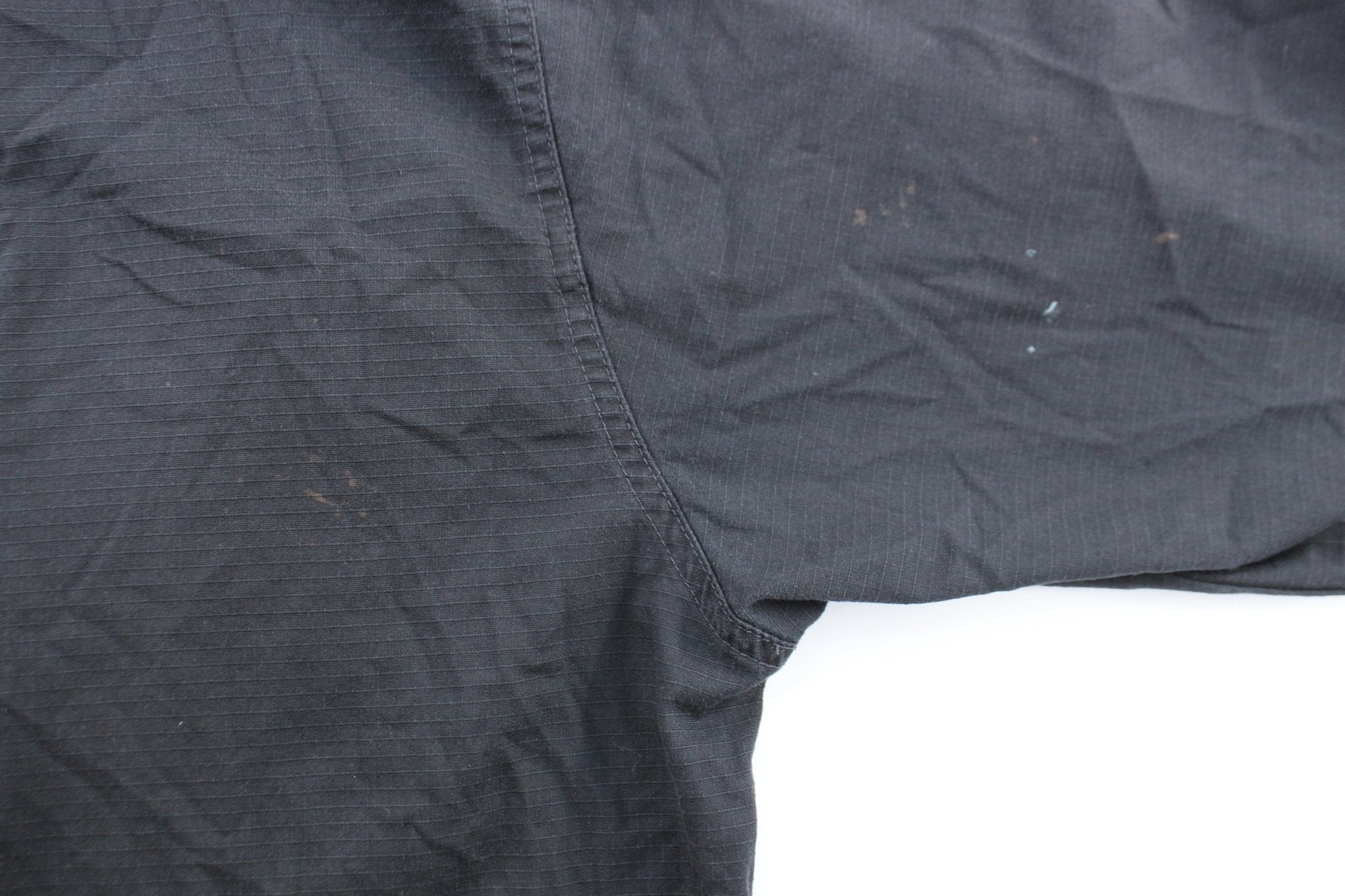 Carhartt Logo Patch Black Ripstop Jacket - ThriftedThreads.com