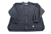 Carhartt Logo Patch Black Ripstop Jacket - ThriftedThreads.com