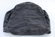 Carhartt Logo Patch Black Sherpa Lined Zip Up Jacket - ThriftedThreads.com