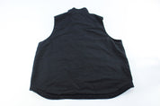 Carhartt Logo Patch Black Sherpa Lined Zip Up Vest - ThriftedThreads.com