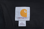 Carhartt Logo Patch Black Zip Up Vest - ThriftedThreads.com