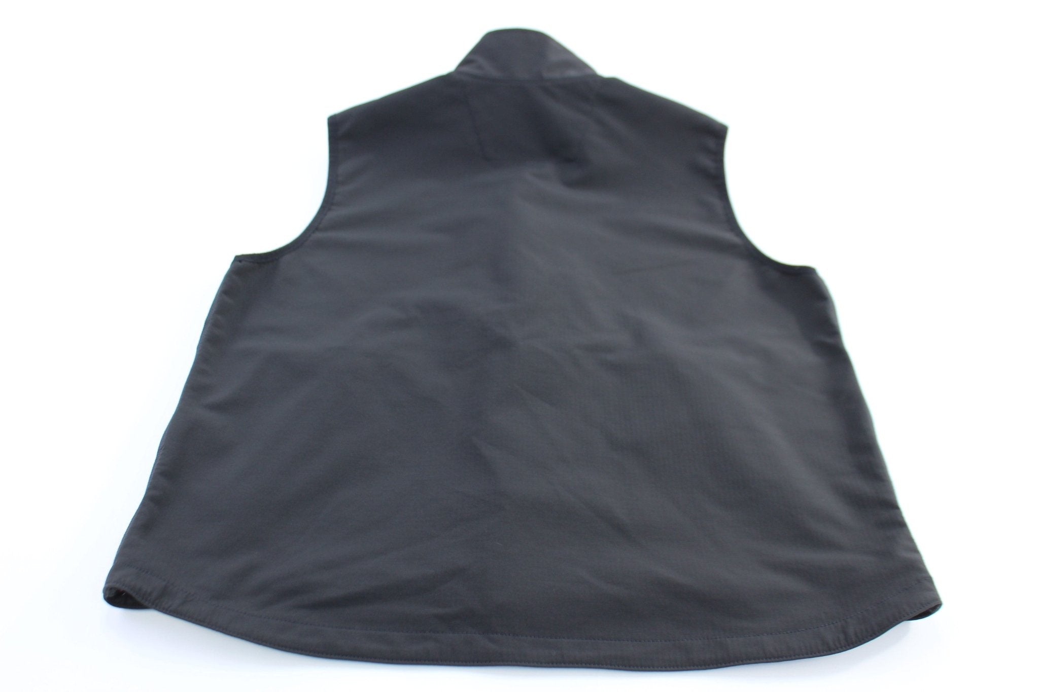 Carhartt Logo Patch Black Zip Up Vest - ThriftedThreads.com