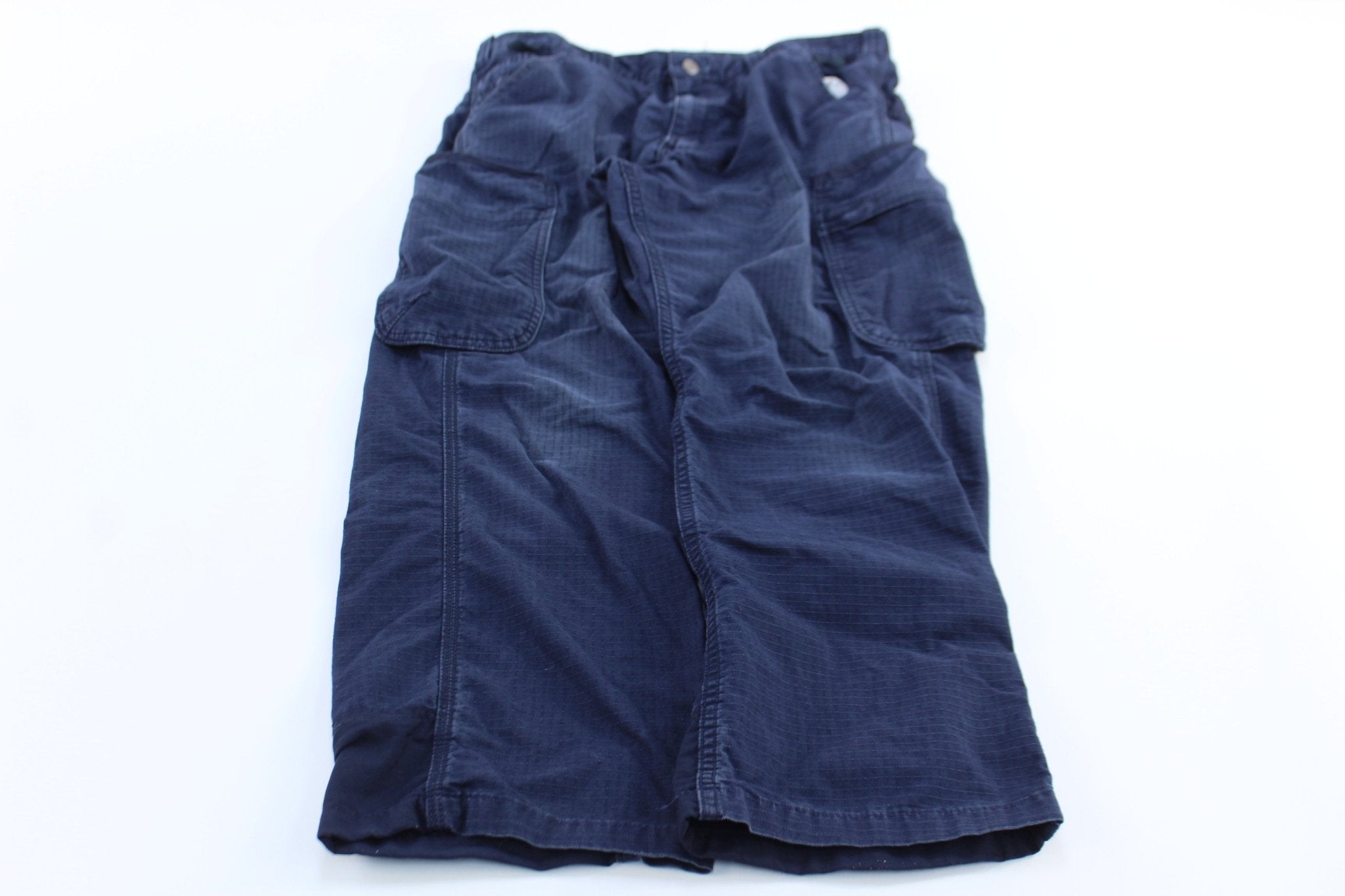 Carhartt Logo Patch Blue Cargo Pants - ThriftedThreads.com