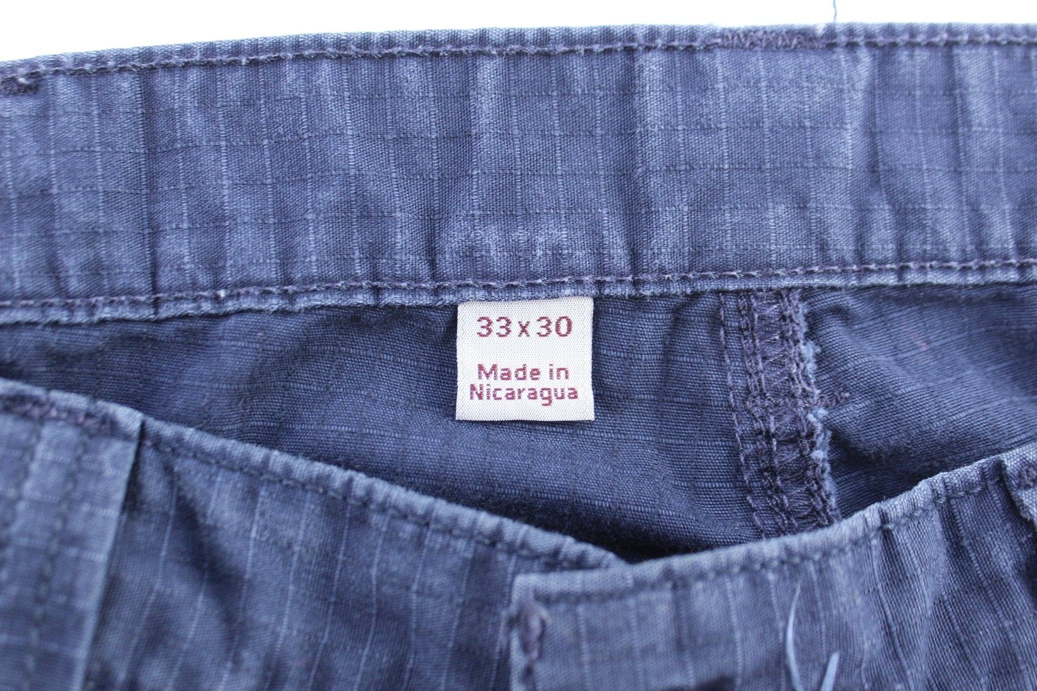 Carhartt Logo Patch Blue Cargo Pants - ThriftedThreads.com