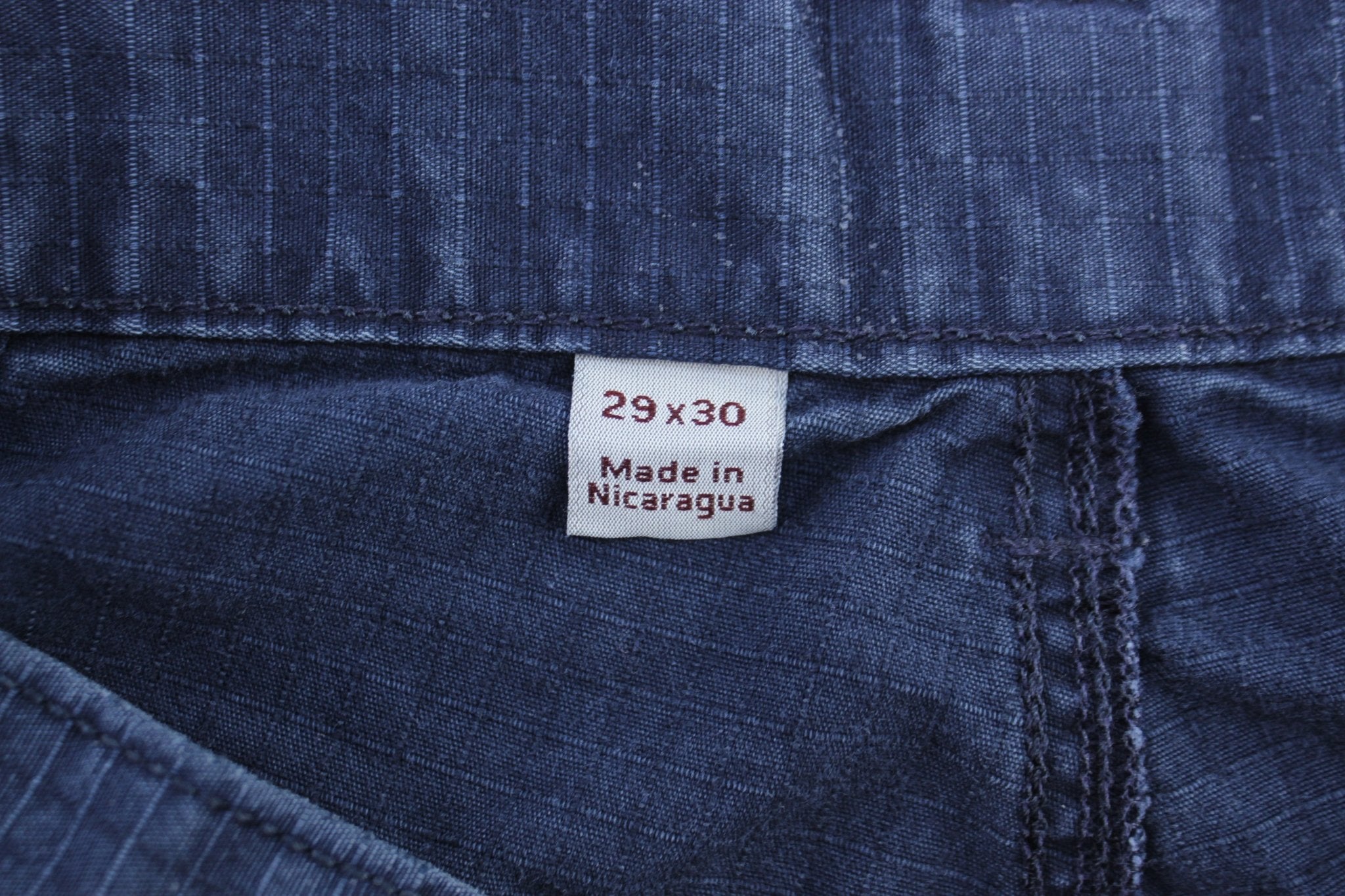 Carhartt Logo Patch Blue Cargo Pants - ThriftedThreads.com