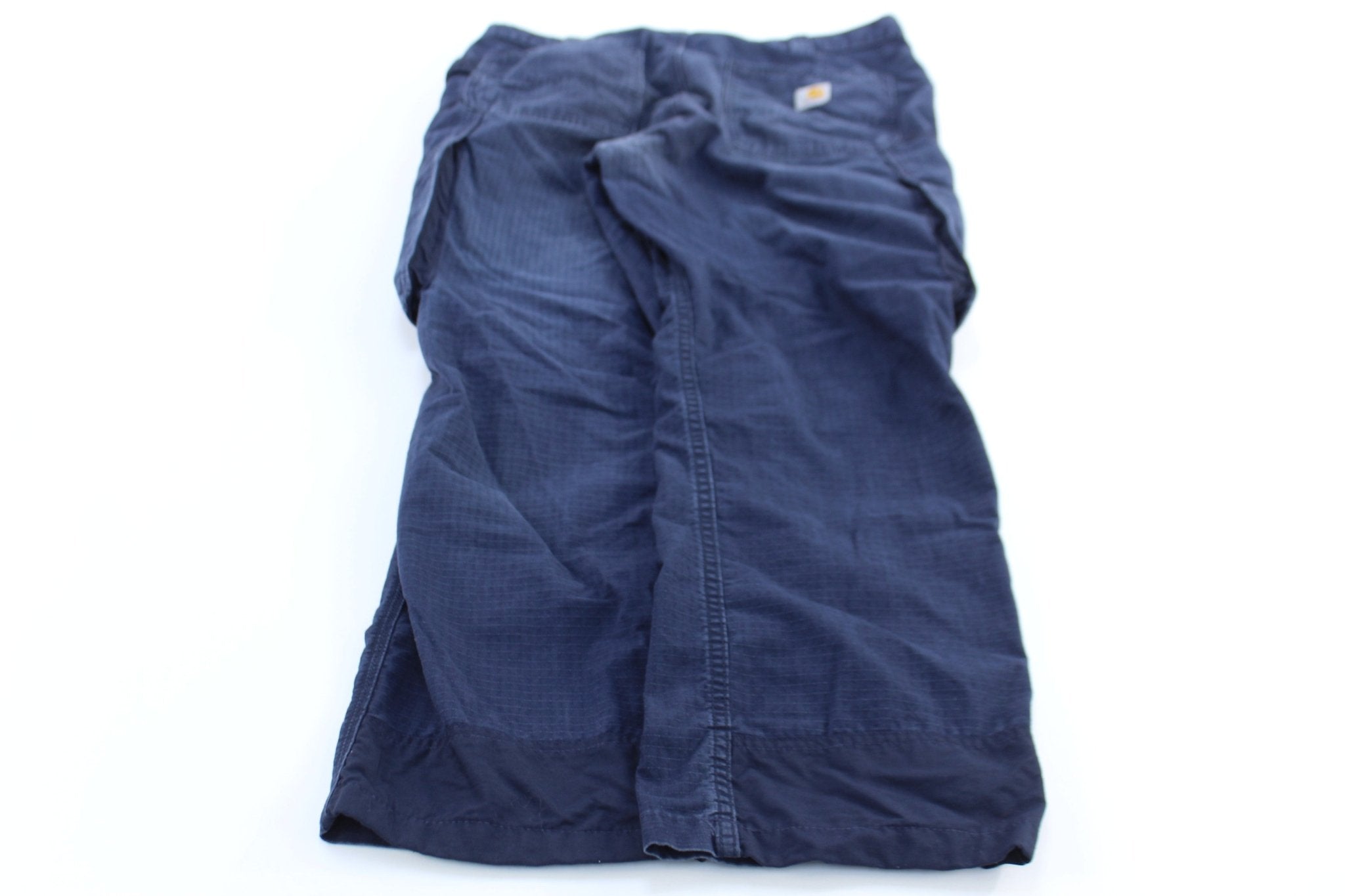 Carhartt Logo Patch Blue Cargo Pants - ThriftedThreads.com