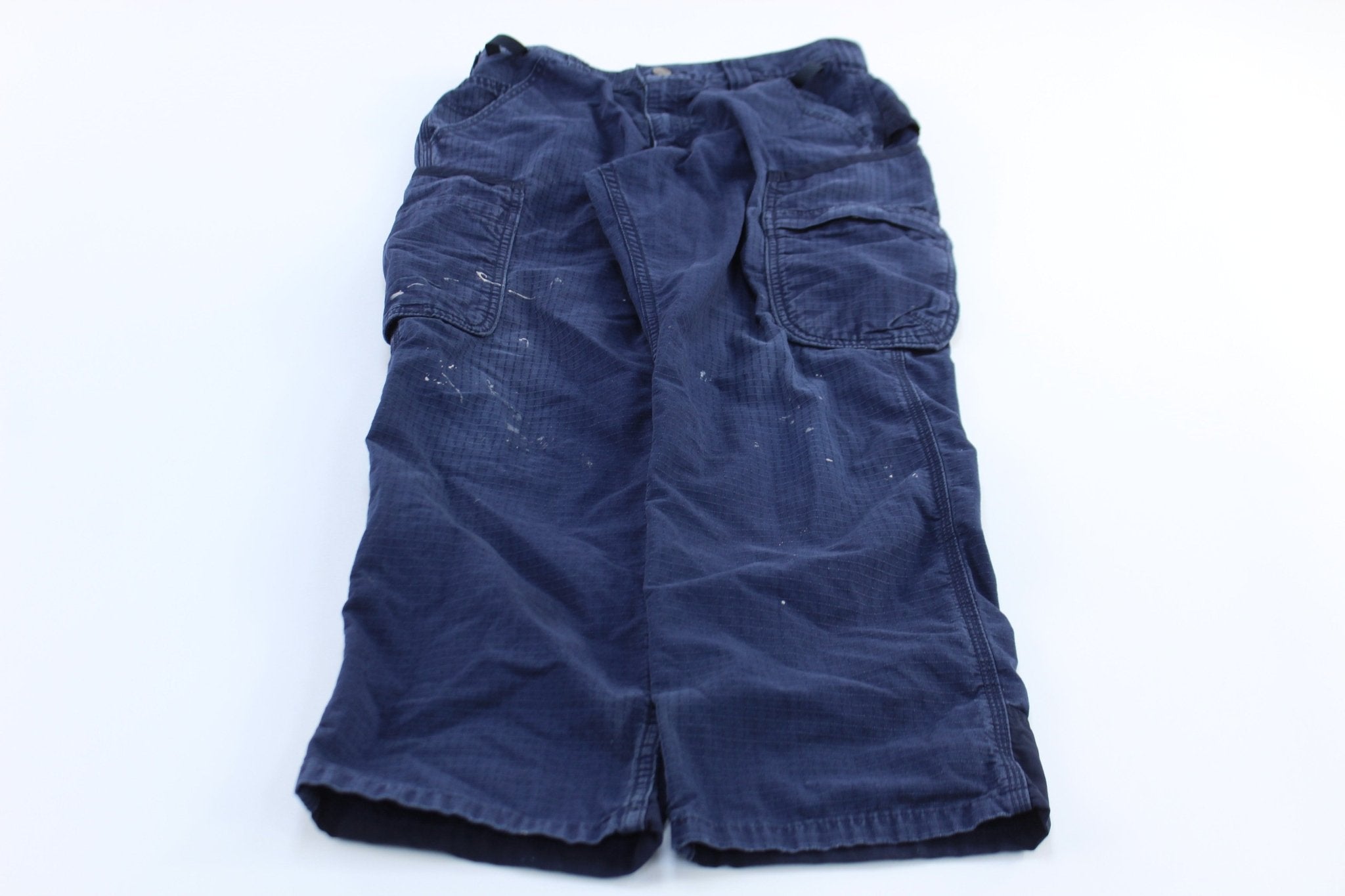 Carhartt Logo Patch Blue Cargo Pants - ThriftedThreads.com