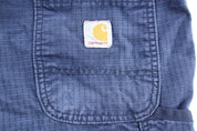 Carhartt Logo Patch Blue Cargo Pants - ThriftedThreads.com